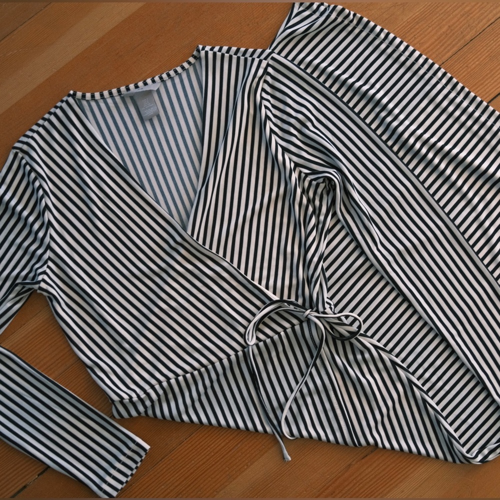 H&M Striped Midi Dress